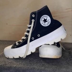 Converse Black and White High-Top Sneakers
